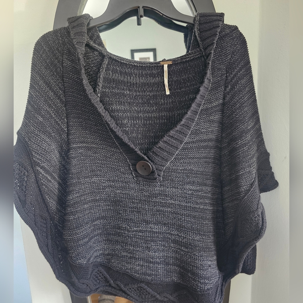 Free People Sweater Poncho